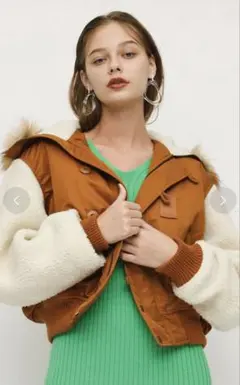 SLY BOA SLEEVE N2-B CAM ファー フード