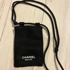ノベルティ CHANEL BEAUTE ブラックパスポートショルダーバッグ