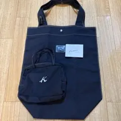 Kitamura トートバッグ　エコバッグ　折り畳み　ブラックのサムネイル