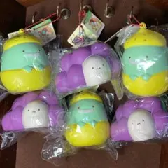 すみっコぐらし Sumikko Gurashi スクイーズ 6個 果物 たぴおか