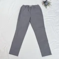 美品⭐️45R コットンストレッチ ギンガムチェック イージーパンツ　2のサムネイル
