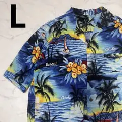 【極美品】ROYAL CREATIONS　L　ハワイ製　アロハシャツ　USA製のサムネイル