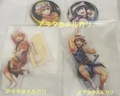 【未開封】鬼滅の刃 我妻善逸 嘴平伊之助 アクリルスタンド 缶バッジ 阿波おどり