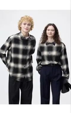 gu フランネルシャツm