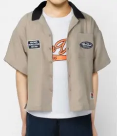 Ben Davisおしゃれな ボーリング半袖シャツ ベージュ120サイズ　新品