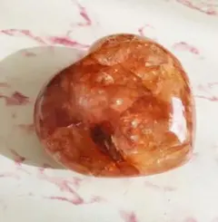 ファイヤークオーツハート型(6cm)