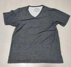 Fort Point Vネック Tシャツ グレー ボーダー