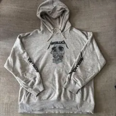 METALLICA スカルプリント パーカー グレーのサムネイル