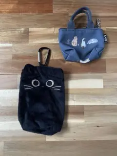 KALDI ミニニャップポシェット&ネコミニバッグ