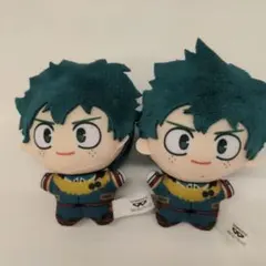 僕のヒーローアカデミア ヒロアカ 緑谷出久 チビちびぐるみ GiGO限定 2個