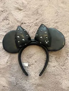 ディズニー カチューシャ ミニーちゃんレザー
