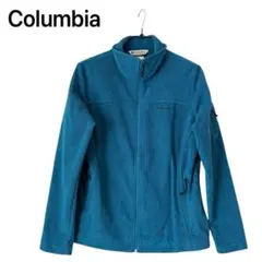 【大人気】Columbia フリースジャケットL　パーカー　エメラルド　アウター