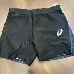 asics 陸上用ショートタイツ ブラック Mサイズ　スパッツのサムネイル