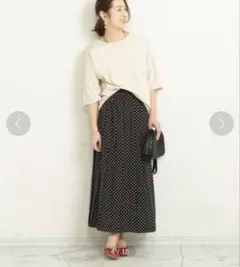 ドットプリーツロングスカートBEAUTY&YOUTH UNITEDARROWS