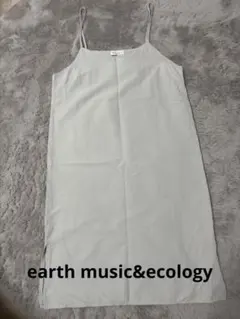 美品 earth music&ecology キャミワンピース ミントグリーン