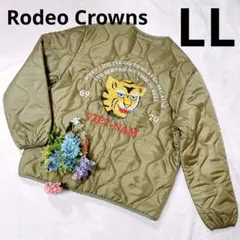 【Rodeo Crowns】ブルゾン　キルティング　カーキ　タイガー　　LL相当