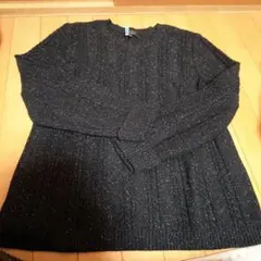 レリアン黒 ニットセーター Lサイズ