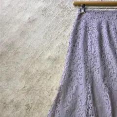 フリーズマート マーメードロングスカート M グレージュ花柄 レース