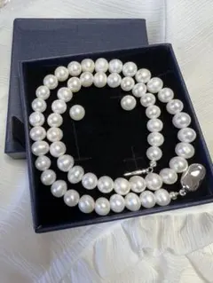 A 5121 本真珠　ネックレスセット　本物　淡水　真珠　パール　冠婚葬祭