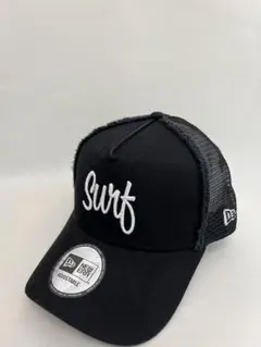 【NEW ERA】 ブラック サーフ トラッカーキャップ