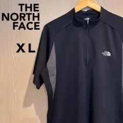 ザノースフェイス☆半袖Tシャツ　X L ブラック　刺繍ロゴ