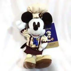 ディズニーストアゴディバミッキーぬいぐるみキーチェーンGODIVAパティシエ