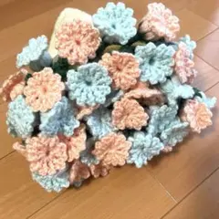 ハンドメイド　花束ブランケット　直径約73cm