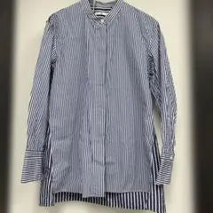 ユニクロ➕Ｊ ストライプ 長袖 バンドカラーシャツ