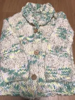 ジェラートピケ ニットカーディガン