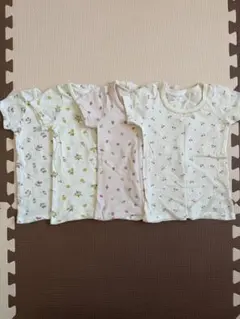 【美品】バースデイ ベビー 半袖肌着 4枚セット 80