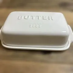 陶器製 バターケース ホワイトのサムネイル