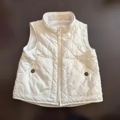babyGap アイボリー ダウンベスト 90