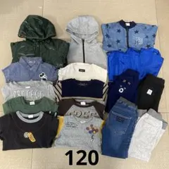 120 男の子　秋冬物まとめ売り
