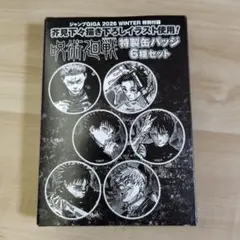 ジャンプギガ GIGA 2026 WINTER 付録 呪術廻戦 缶バッジ
