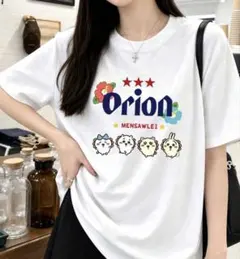 ちいかわオリオンビールTシャツ ホワイト