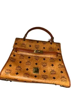 【希少・鍵付き】MCM エムシーエム ハンドバッグ ヴィセトス柄 コニャックのサムネイル