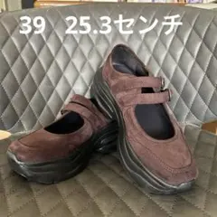 美品❣️ ZARA靴　39サイズ　茶色　スエード調　スポーティバレリーナシューズ❣️