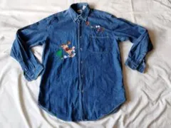 Disney ディズニー グーフィーデニムシャツ９０’ｓ