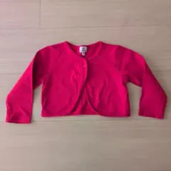 KUMIKYOKU 赤色 カーディガン サイズ80