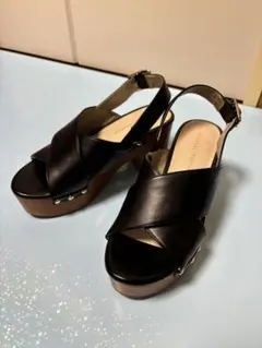 オリエンタルトラフィック 厚底サンダル 22cm ブラック