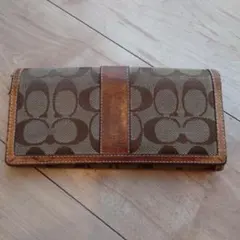 COACH シグネチャー 長財布 ブラウン