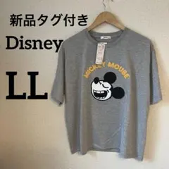 【新品タグ付き】 Disney ディズニー　ミッキーマウス　サガラ刺繍　半袖LL