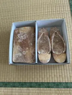 草履と花柄バッグのセット