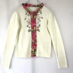 ジーザスディアマンテ ぼかし薔薇柄カーディガン ロリータ 姫系 姫