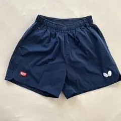 卓球用　Butterfly ネイビー ショートパンツ