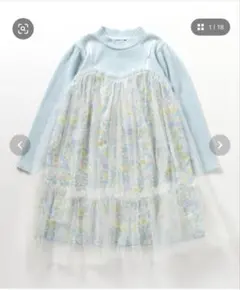 après les cours 花柄ワンピース 80