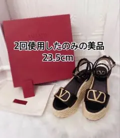 VALENTINO ウェッジ サマーサンダル ブラックのサムネイル