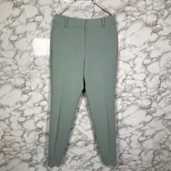 PLST プラステ　（S）　裏起毛テンパードパンツ　スラックス　グリーン系