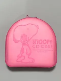 SNOOPY CD CASE ピンク　DVD収納　新品未使用のサムネイル