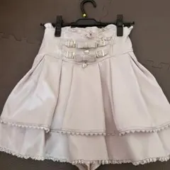 LIZLISA リズリサ 2連リボンベルトスカパン ピンク